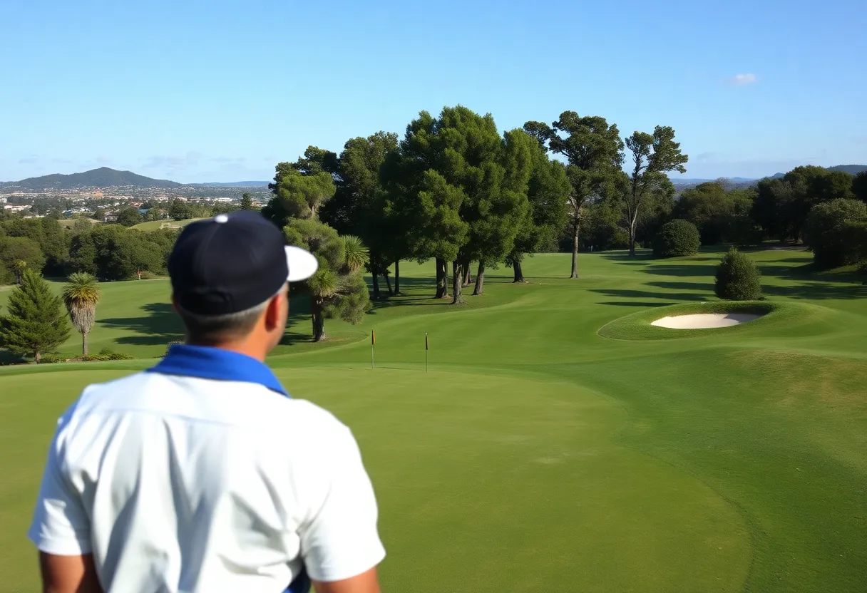 Scenic view of Oakmont Country Club during the U.S. Open