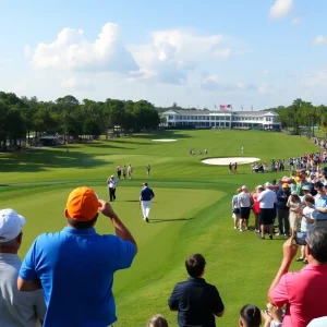 Golf scene at TPC Sawgrass during The Players Championship