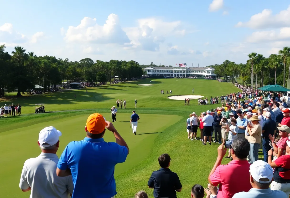 Golf scene at TPC Sawgrass during The Players Championship