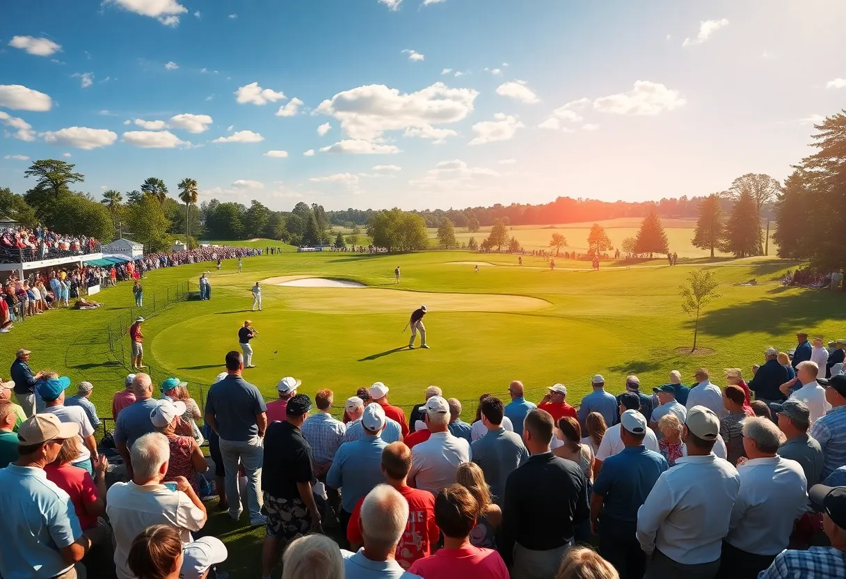 Golf tournament at Porsche Singapore Classic 2025