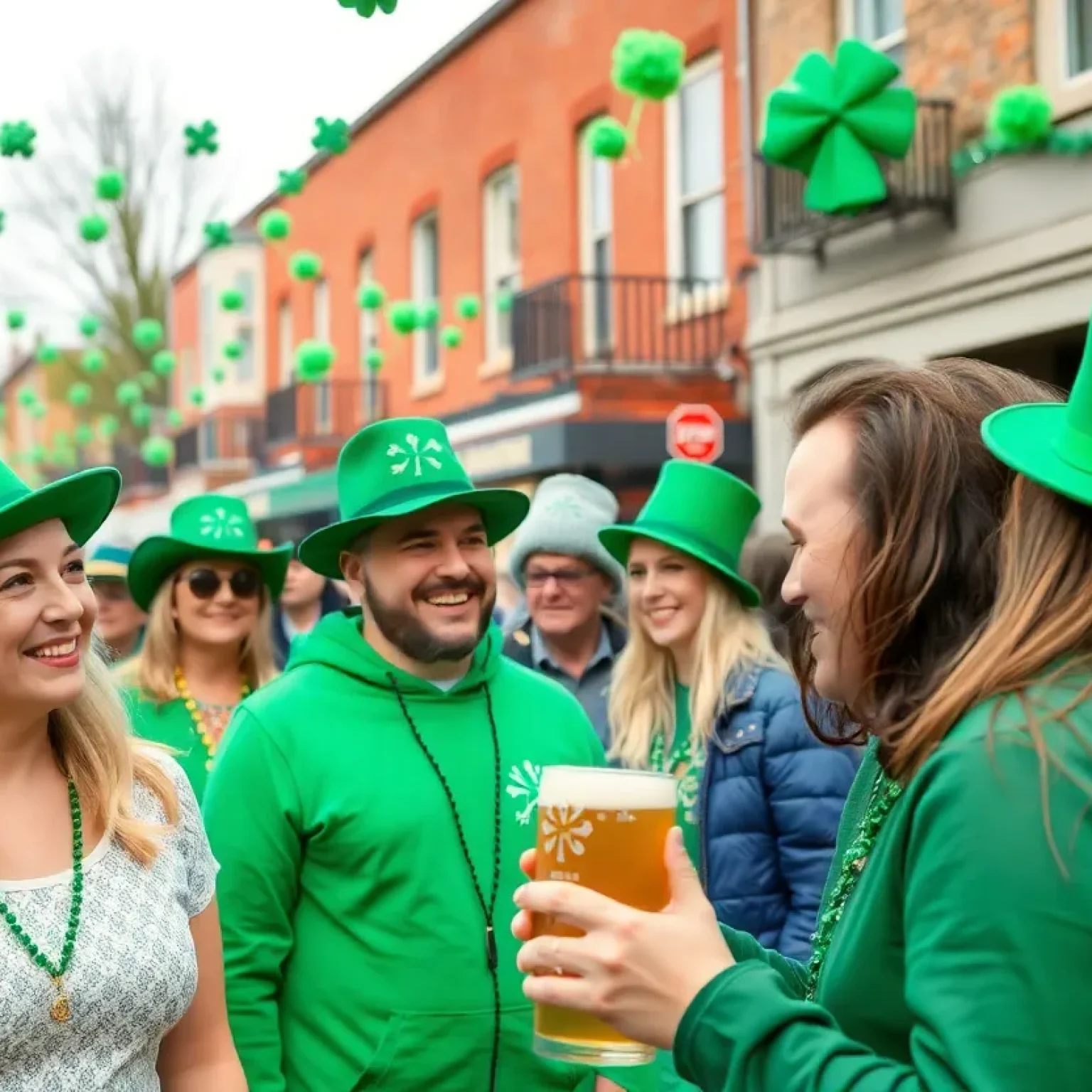 Festive St. Patrick's Day celebration in Hillsborough County, focusing on community safety and enjoyment.