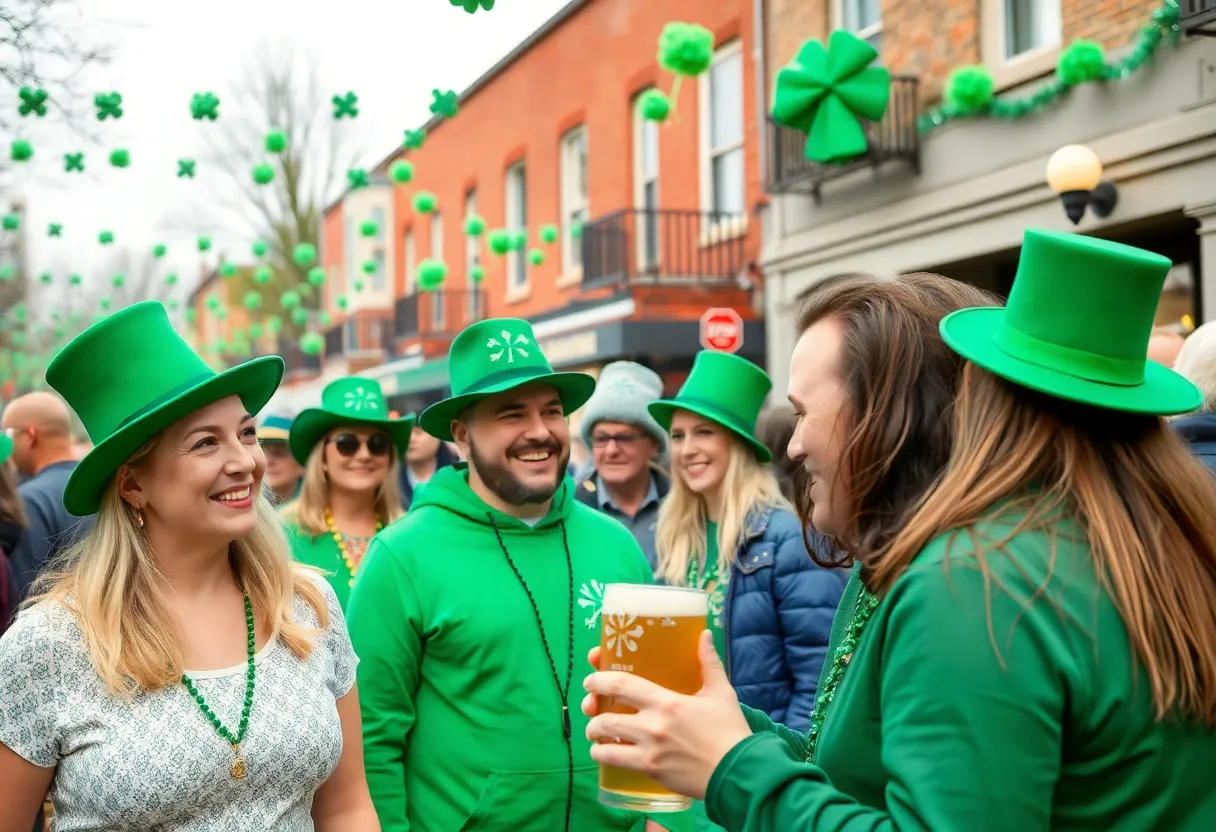 Festive St. Patrick's Day celebration in Hillsborough County, focusing on community safety and enjoyment.