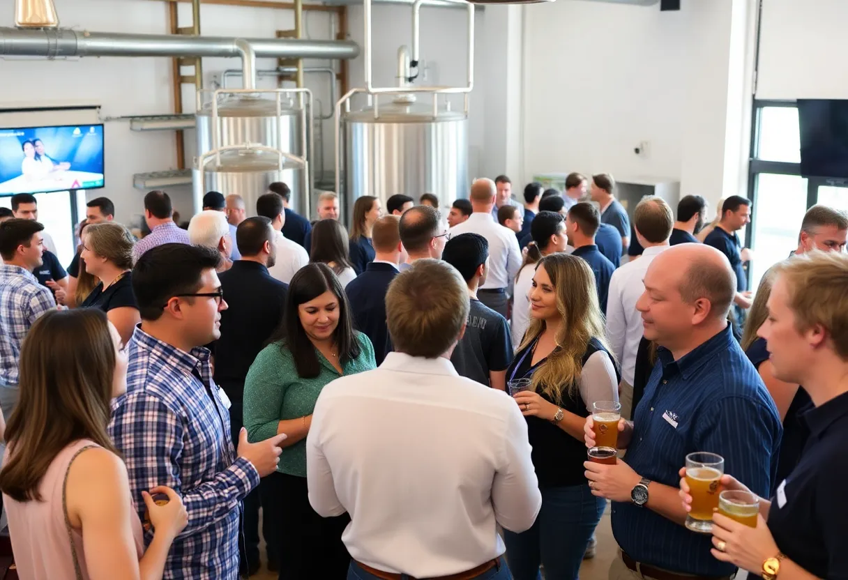 Networking event at 3 Daughters Brewing in Tampa Bay