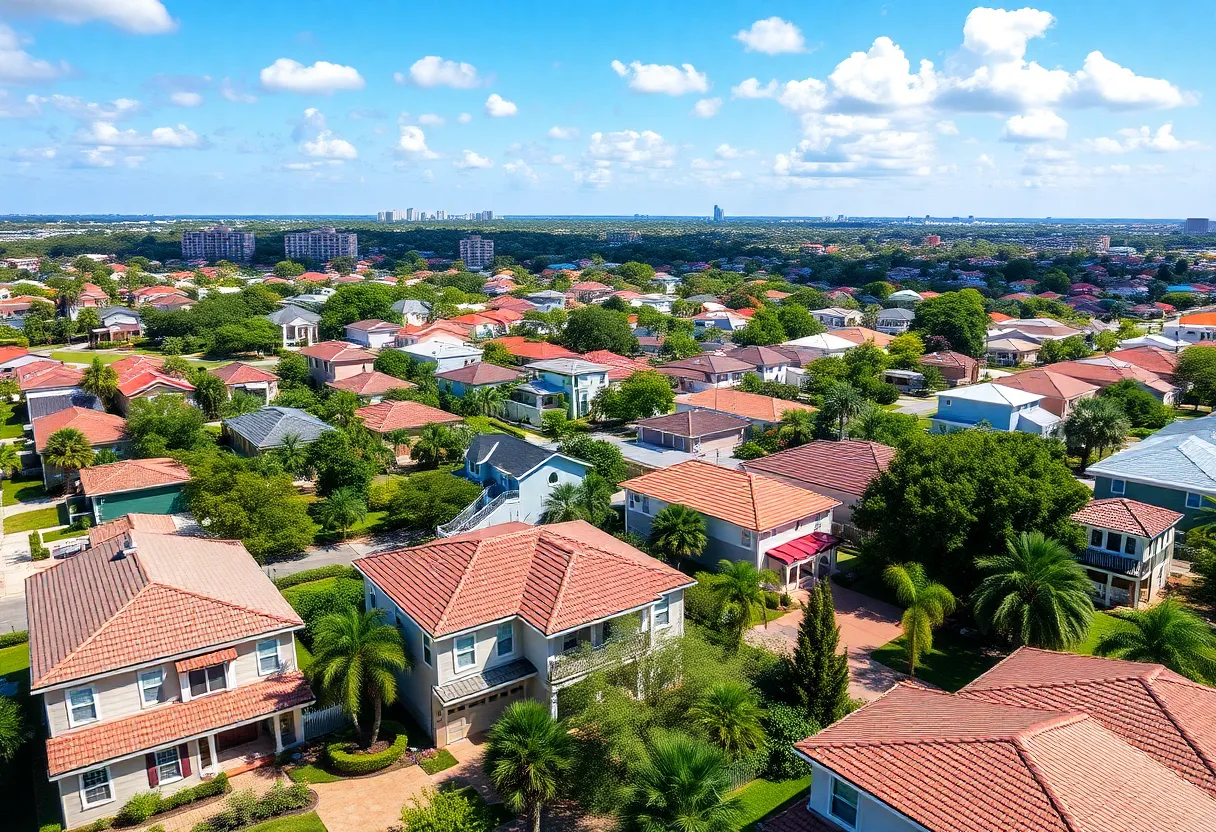 Overview of Tampa Bay residential neighborhoods with homes for sale