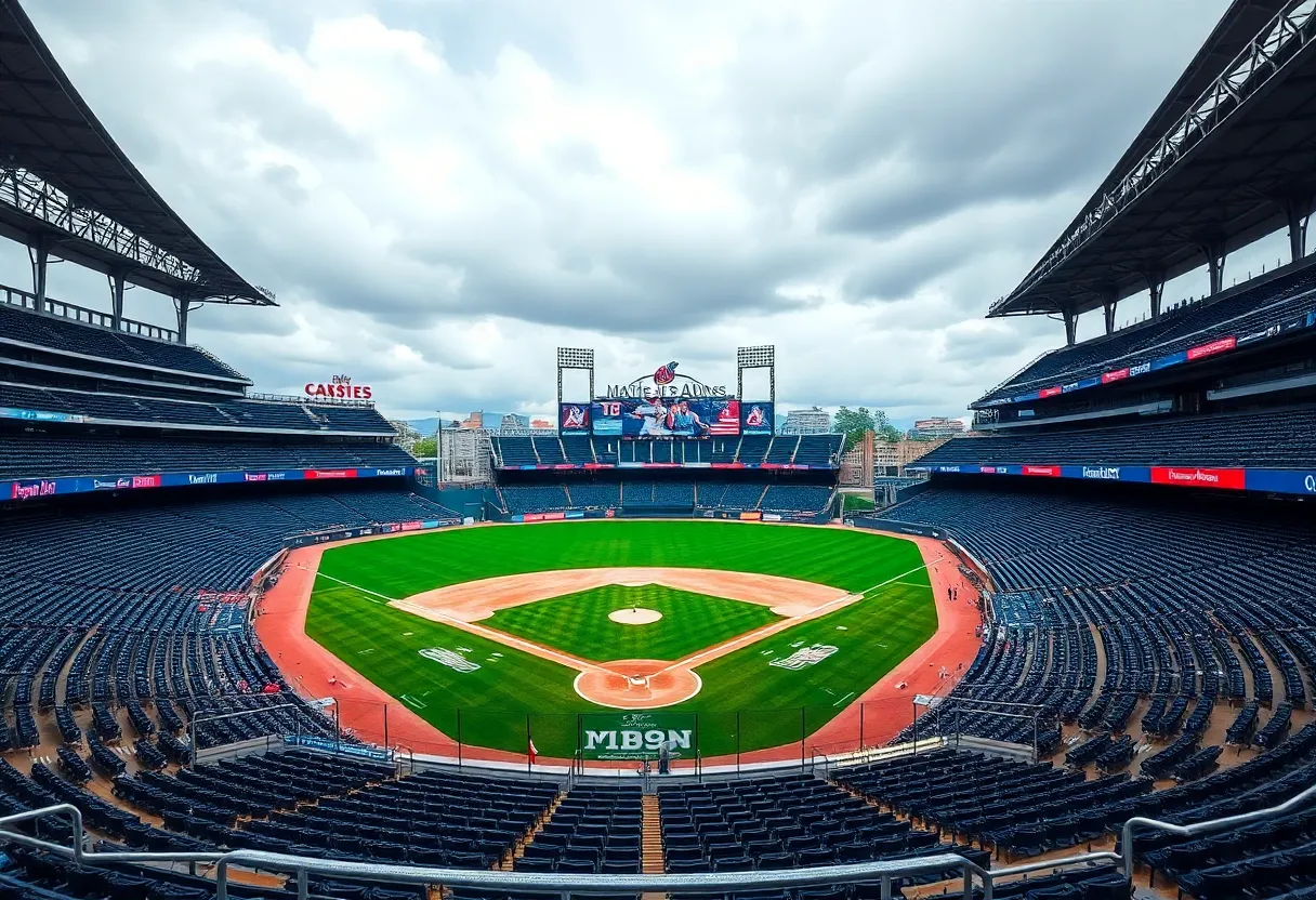 Deserted baseball stadium representing the uncertainty of Tampa Bay Rays