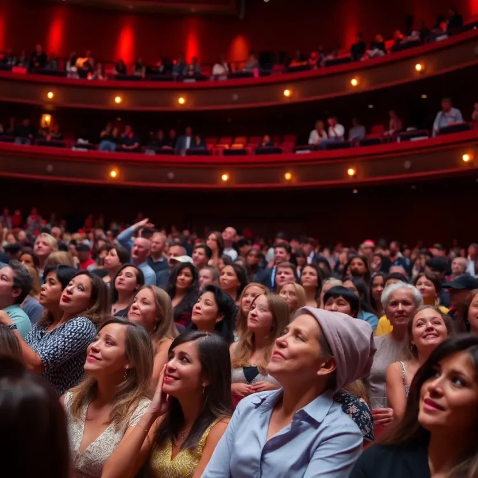 Audience enjoying an opera performance at the Straz Center in Tampa