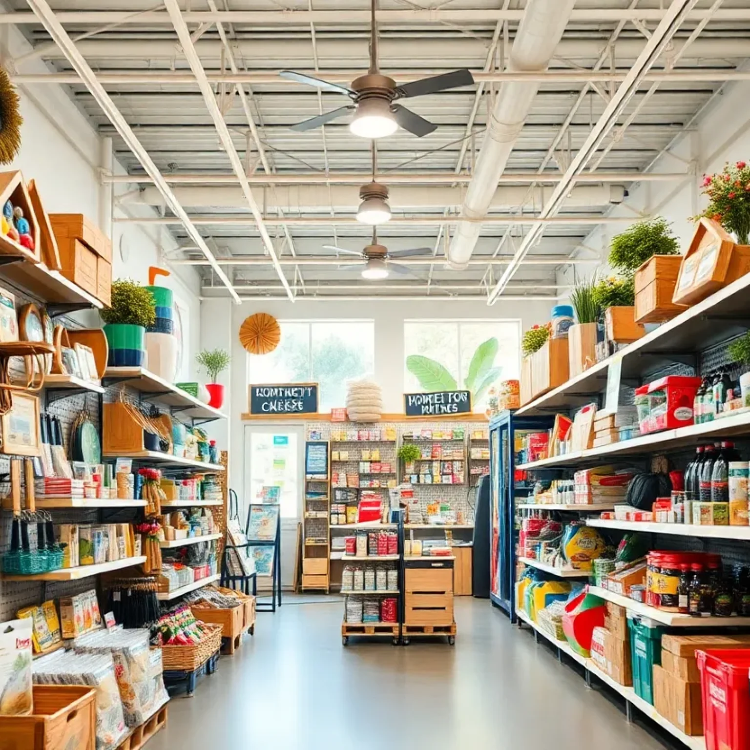 Interior of the new True Value hardware store in Tampa, showcasing a variety of products.