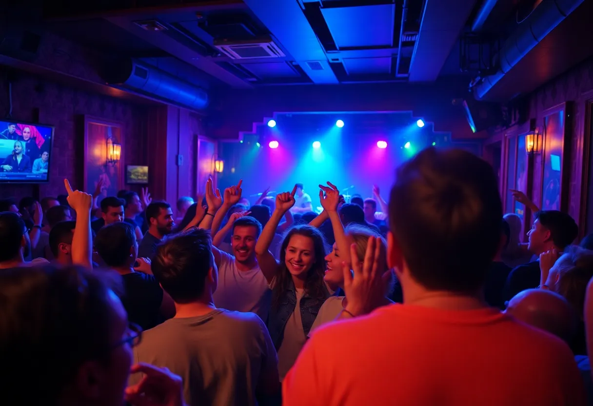 Crowd enjoying a concert at Crowbar