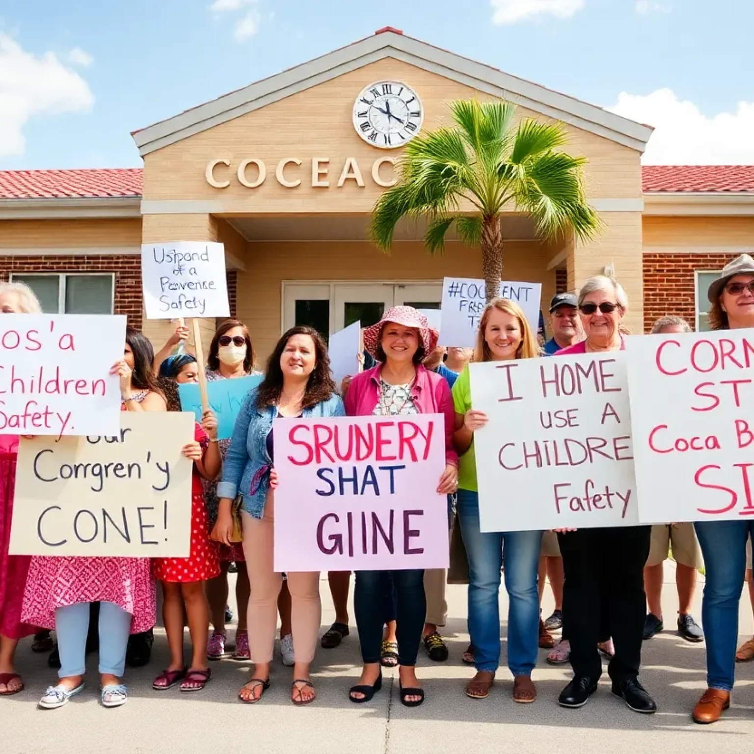 Cocoa Beach Parents Protest