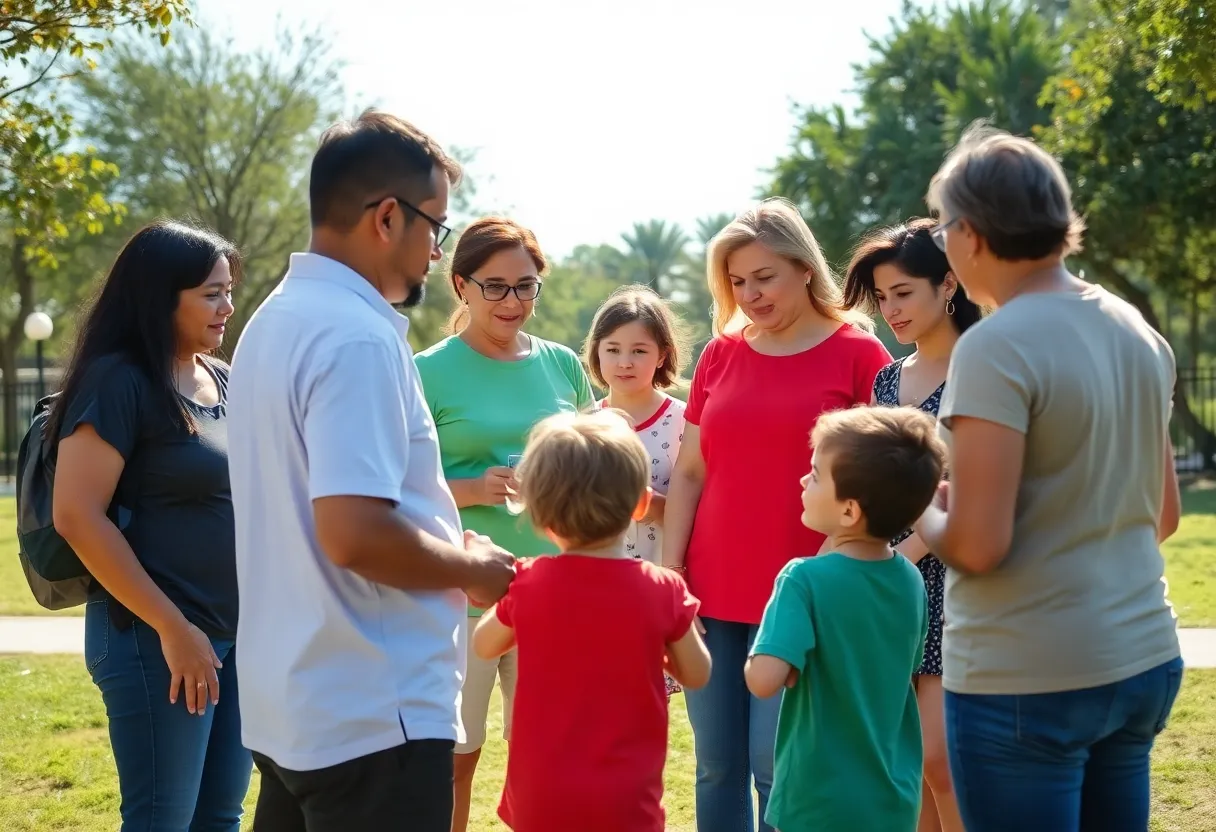 Neighbors gathered to ensure child safety in Tampa