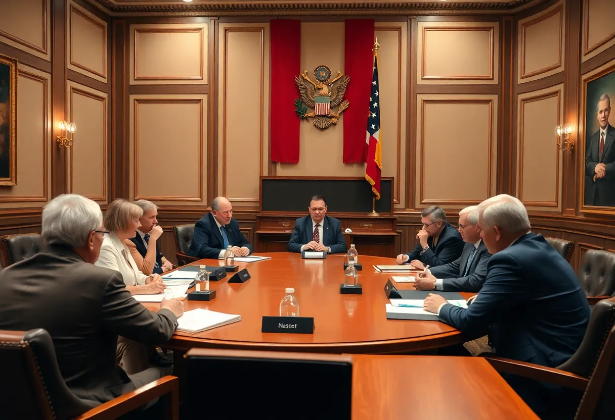 Political Meeting on Committee Changes
