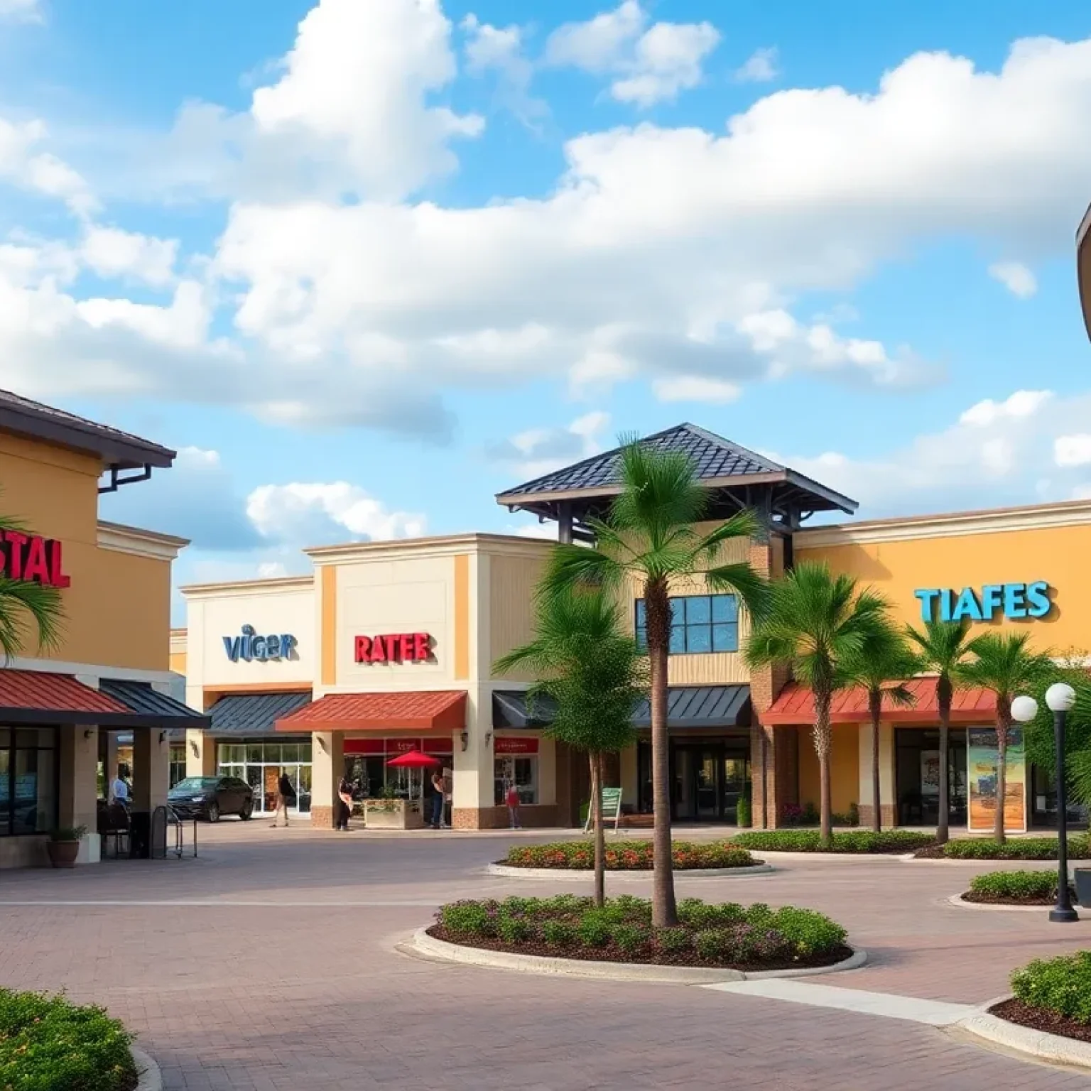 Conceptual rendering of the new Riverview retail center