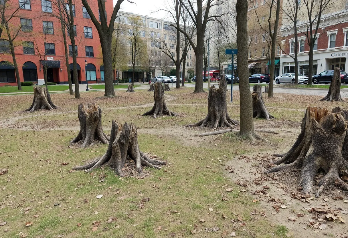 Lost Trees in Downtown Los Angeles